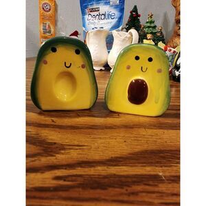 Cute Avocado Salt & Pepper Shaker Set, Porcelain‎